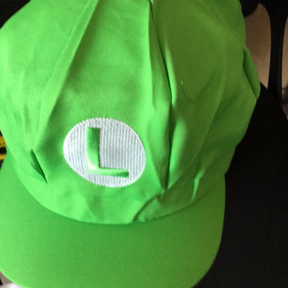 Green Luigi 'L' Embroidered Cap